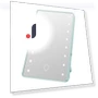 Touch Control Cosmetic Mirror — Handheld, Jingao