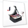 Smart LED Cosmetic Bag with Mirror — Cosmetic Cases, Makeup Kits