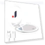 Portable Rechargeable LED Travel Mirror — Compact & Travel, AE Selection