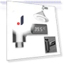 Digital LED Shower Temperature Display — Home Climate Control, Seahorse Home
