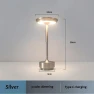 Industrial Style LED Desk Lamp with Charging — Desk & Table Lighting, Rainbow Rain