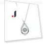 Smart Sterling Silver Necklace with Water Droplets — Smart Jewelry, JEWEL HOME