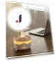 Rotating Rain Humidifier with Color LED Night Light — Air Moisturizers, Lntelligent Living Hall