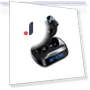 Bluetooth Earbuds with Digital Touch Screen — In-Ear Headphones, QUEED