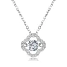 Four-Leaf Clover Moissanite Necklace — Smart Jewelry, JEWEL HOME