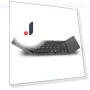 Rechargeable Wireless Bluetooth Foldable Keyboard with Touchpad — Keyboards, GYROBALL