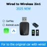 Wireless CarPlay Android Auto Adapter — Stereo Receivers, Auto Launcher