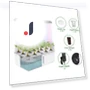 Hydroponics Growing System with LED Grow Light — Germination Kits, HAOAXIN