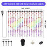 RGB Window Curtain Fairy Lights — String Lights, Modern Home Furnishing