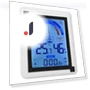 LCD Touchscreen Weather Clock with Digital Temperature and Humidity Meter — Hygrometers, Health & Beauty PRODUCT