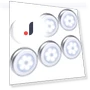 Motion Sensor Lights 6 Pack Battery Powered Magnetic Stick On Indoor Night Light — Night Lights, AMIR