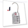 Portable Smart Combination Lock Padlock with Steel Cable — Luggage Locks, SZmohan