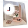 Portable Triple Makeup Mirror with 180° Rotation, Touch Screen, and LED Lighting — Compact & Travel, JingYou-home