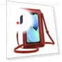 Smartphone Shoulder Pouch with Charging and Touchscreen — Mobile Devices & Accessories, ALVEIN