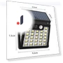 Solar Lights Outdoor Waterproof Street Wall Lamp — Outdoor Security & Flood Lighting, Lanzhong