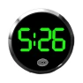 LED Dashboard Clock — Clock, risenprec
