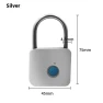 Waterproof Keyless Fingerprint Smart Padlock — Padlocks & Hasps, Three Degrees