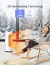 Thumbnail Smart Space Heater with Thermostat and RGB Night Light — Portable Electric Heaters, CLEVAST