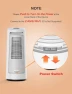 Thumbnail Smart Space Heater with Thermostat and RGB Night Light — Portable Electric Heaters, CLEVAST