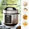 Thumbnail 12-in-1 Electric Pressure Cooker 6 QT Stainless Steel Multi Cooker — Electric Pressure Cookers, DUMOS