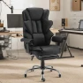 Thumbnail Ergonomic Executive Office Chair with Vibration, Heat, and Reclining Function — Massage Chairs, HOMREST