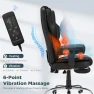 Thumbnail Ergonomic Executive Office Chair with Vibration, Heat, and Reclining Function — Massage Chairs, HOMREST