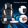 Thumbnail Massage Gaming Chair with Lumbar Support and Headrest — Gaming Chairs, BestOffice