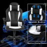 Thumbnail Massage Gaming Chair with Lumbar Support and Headrest — Gaming Chairs, BestOffice