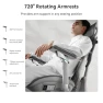 Thumbnail Smart Ergonomic Chair with Automated Lumbar Tracking, 4D Headrest, Ventilated Seat — Smart Chairs, Hbada