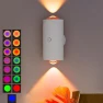 Thumbnail LED Wireless Wall Sconce with Motion Sensor and Color Changing, NINE SQUARE EGOU