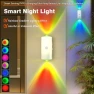 Thumbnail LED Wireless Wall Sconce with Motion Sensor and Color Changing, NINE SQUARE EGOU
