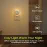 Thumbnail Plug-in LED Backlit Night Light with Motion Sensor & Dusk to Dawn Sensor, Dimmable Warm White Nightlight with Adjustable... — Night Lights, AUVON