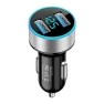 Smart Car Charger with Two USB Ports and LED Backlight — Vehicle Power Solutions, Smarter than future