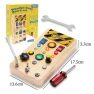 Montessori Busy Board Sensory Toy with LED Light Switch Panel — Melody Makers, Kidsly