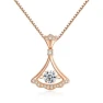 Smart Fan-shaped Diamond Necklace for Women — Smart Jewelry, Original jewelry design