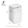 Smart Trash Bin for Bathroom — Kitchen Cans, Simple and warm