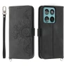 Flower Pattern PU Leather Wallet Phone Cover with Strap — Flip Cases, Smartwatch 2025