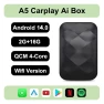 Wireless CarPlay Android Auto Adapter Dongle — In-Dash, Auto Launcher