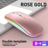Wireless Mouse with Dual Mode Bluetooth, Rechargeable, RGB Lighting, Ergonomic, Silent Click — Foam, World Auto Parts