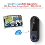 Thumbnail Wireless Video Doorbell Camera with Receiver — Smart Home Security, BlazSync