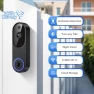 Thumbnail Wireless Wi-Fi Video Doorbell Camera — Smart Home Security, Orbitell