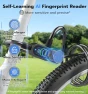 Thumbnail Fingerprint Bike Lock with Key — Cable, Anweller