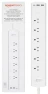 Thumbnail Smart Plug Power Strip with 6 Outlets and 3 USB Ports — Power Solutions & Surge Protection, Amazon Basics