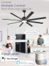 Thumbnail Smart Ceiling Fan with Light and Remote — Ceiling Fans & Accessories, ZMISHIBO