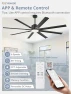 Thumbnail Smart Ceiling Fan with Light and Remote — Ceiling Fans & Accessories, ZMISHIBO
