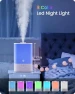 Thumbnail Smart WiFi Cool Mist Humidifier with Diffuser and Night Light — Air Moisturizers, Esemoil