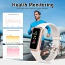 Thumbnail Fitness Tracker with Heart Rate, Blood Oxygen, Blood Pressure, Sleep Monitor, 5 ATM Waterproof, Step Calorie Counter — Smartwatches, Zeacool