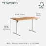 Thumbnail Electric Height Adjustable Standing Desk — Office, YESWOOD