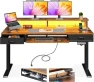 Thumbnail Electric Standing Desk with Drawers and Keyboard Tray — Office, AODK