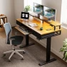 Thumbnail Electric Standing Desk with Drawers and Keyboard Tray — Office, AODK